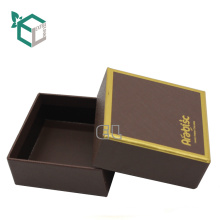 Papel de lujo de lujo Caja de empaquetado del chocolate del papel de la caja de la forma con la tapa